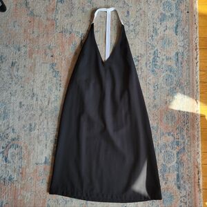 Elegant Black Halter Dress